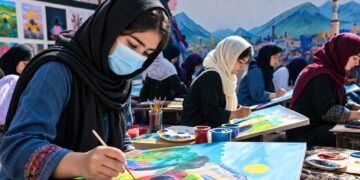 حين تتحدث الألوان.. 160 فتاة أفغانية يرسمن أحلامهن في كابل